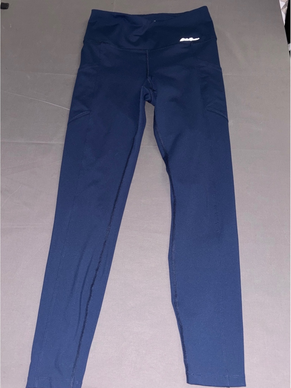 Eddie Bauer Women's Navy Blue Leggings Size Small High Waist Stretchy Fit
